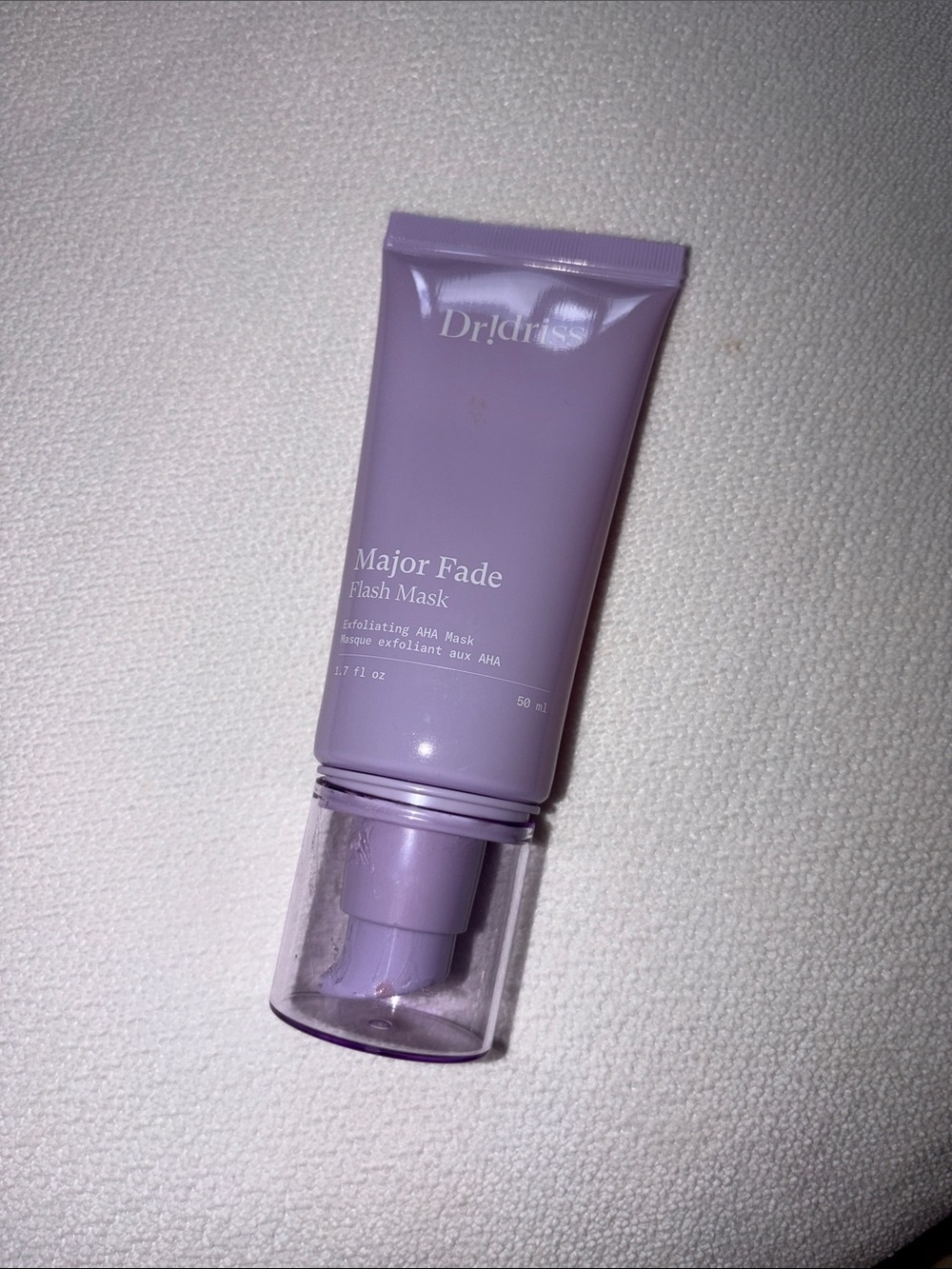 Dr! idriss Major Fade Flash Mask exfoliating aha mask